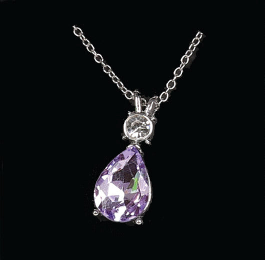 Amethyst and Diamond Necklace