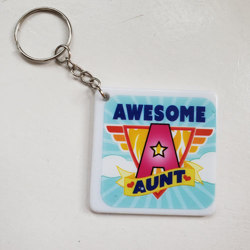 Awesome Aunt Keychain