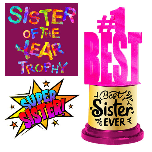 #1 Best Sister Trophy