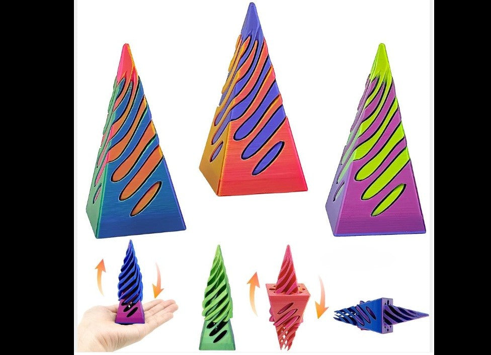 3D Impossible Fidget Toy - Pyramid - Shop ZoomBee - The One-Stop Holiday Shop