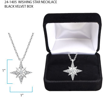 Wishing Star Necklace Velvet Box
