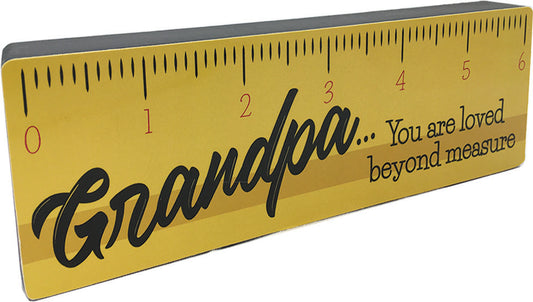 Grandpa Ruler Plaque
