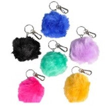 3" Furry Pom Pom Keychain - Shop ZoomBee - The One-Stop Holiday Shop