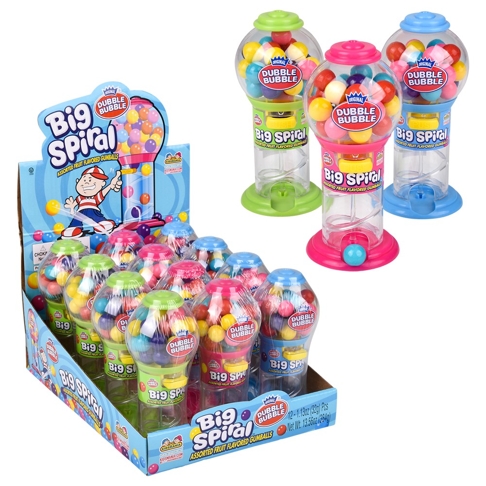 5" Big Spiral Gumball Dispenser