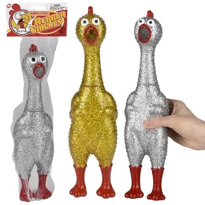 Sparkle Rubber Chicken