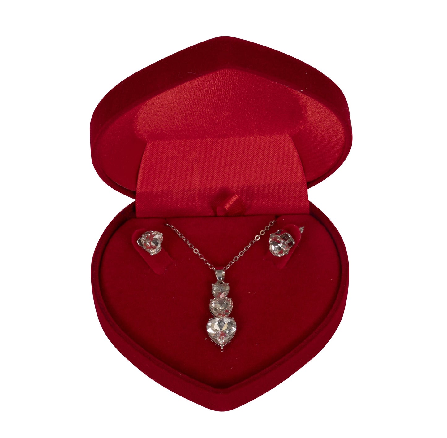 Triple Heart Necklace / Earrings - Shop ZoomBee - The One-Stop Holiday Shop