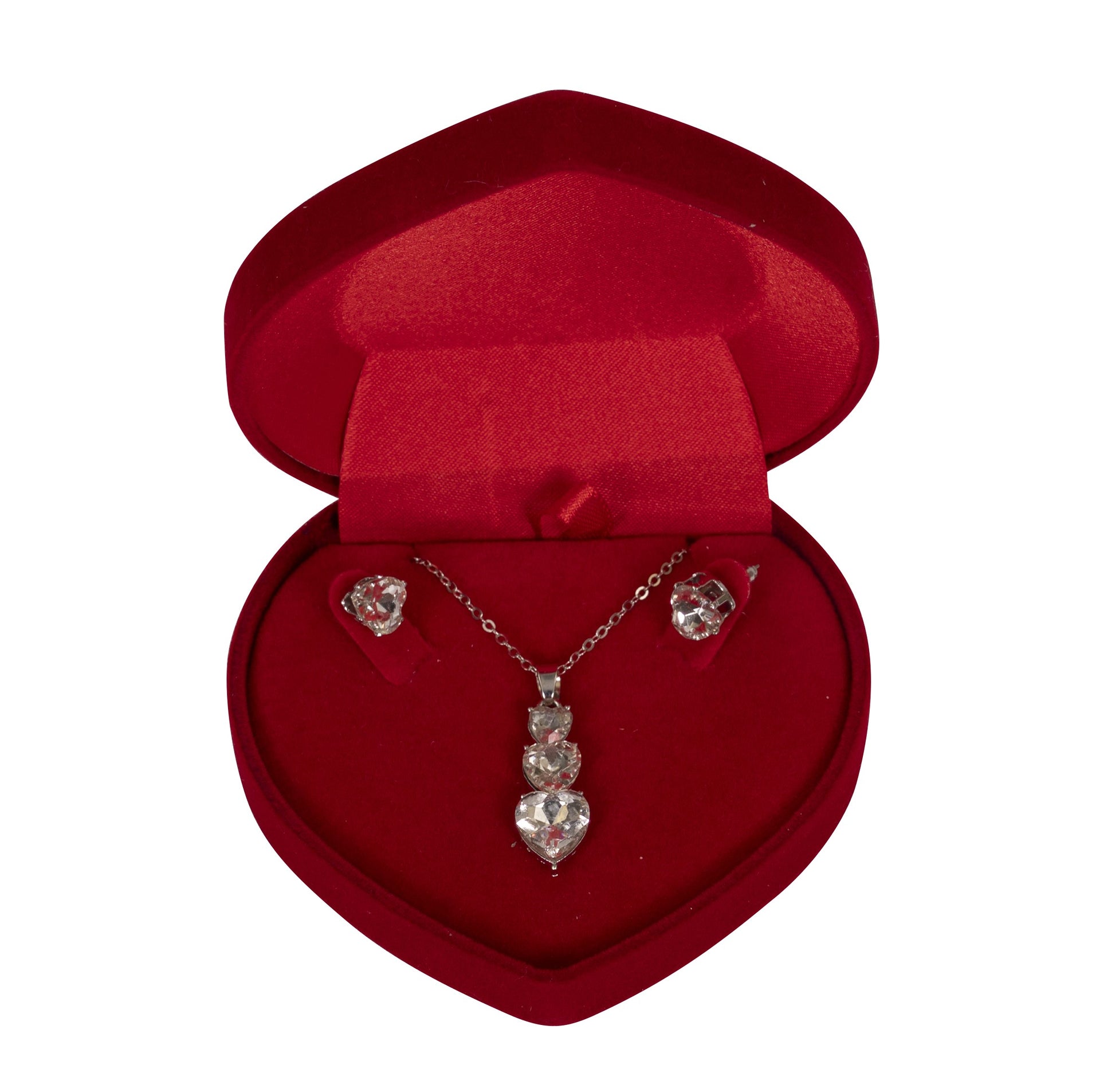 Triple Heart Necklace / Earrings - Shop ZoomBee - The One-Stop Holiday Shop