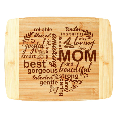 Mom Snack Wood Tray