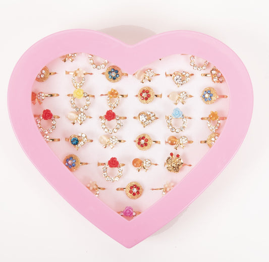 Crystal Colored Rings