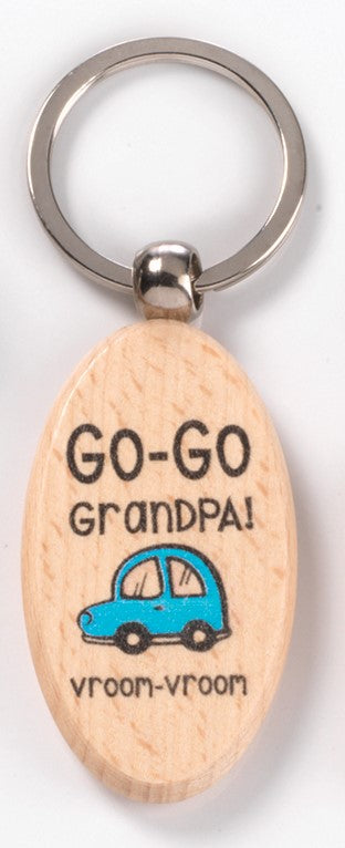 Grandpa Wood Keychain