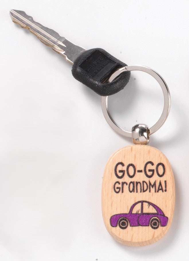 Grandma Wood Keychain