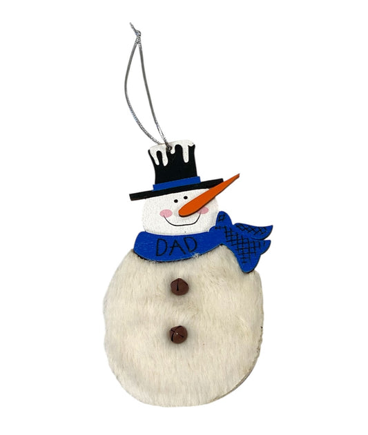 Dad Snowman Ornament
