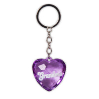 Grandma Crystal Heart Keychain