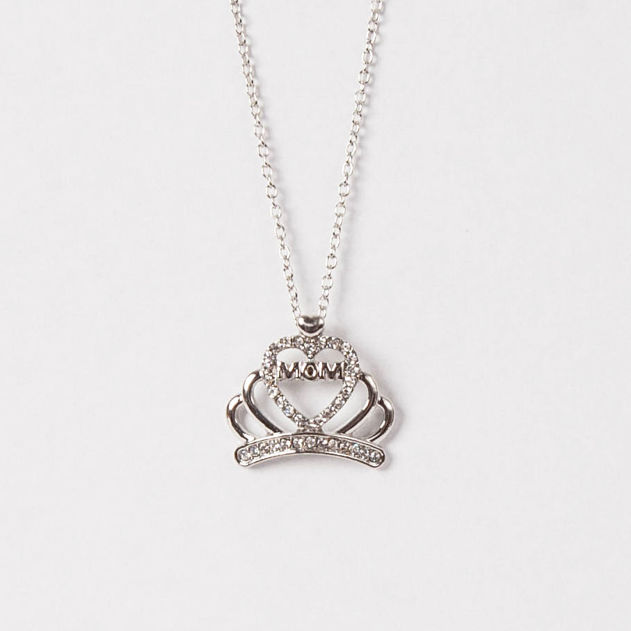 Mom is Queen Heart Necklace