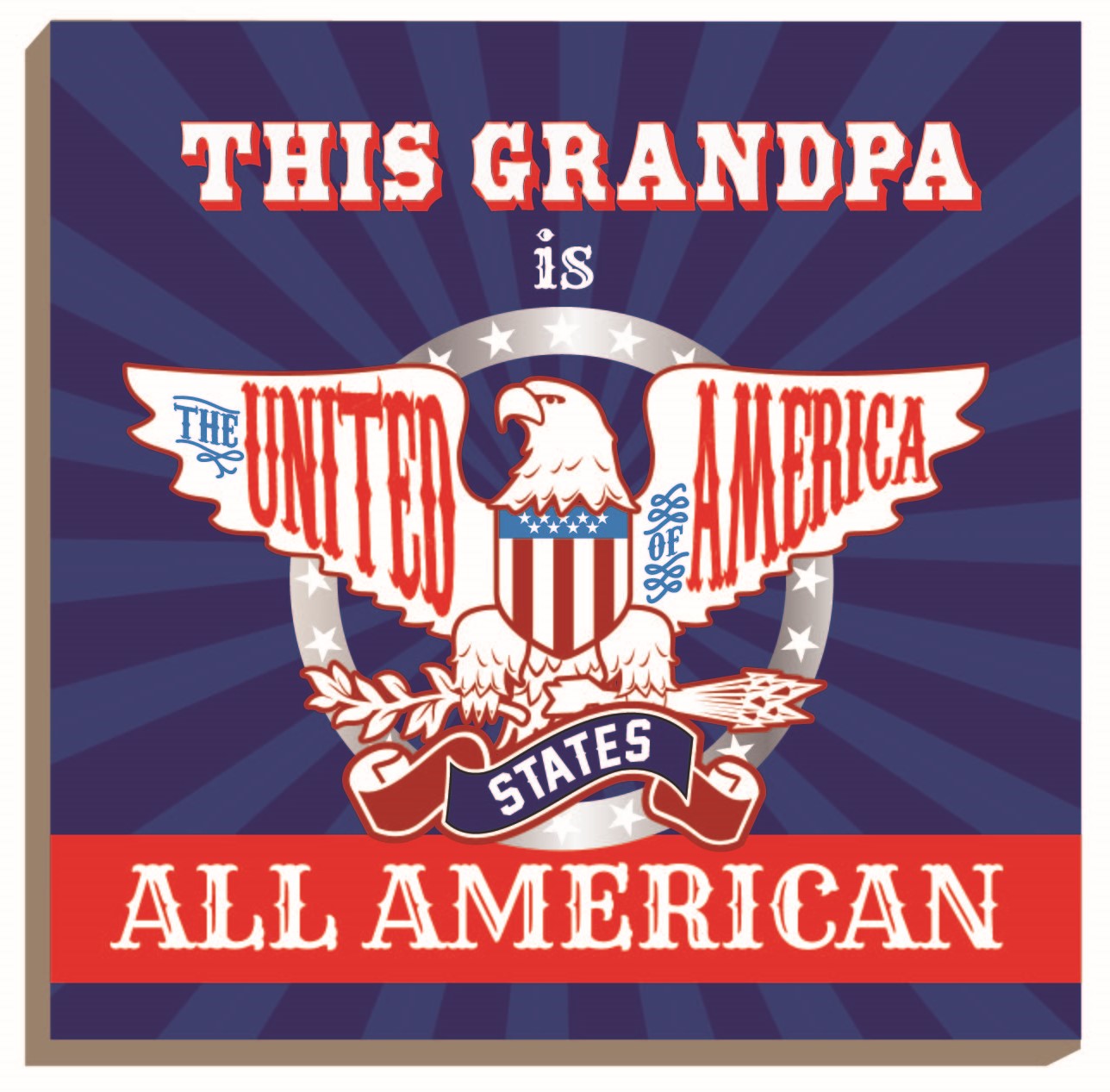 All American Grandpa Plaque