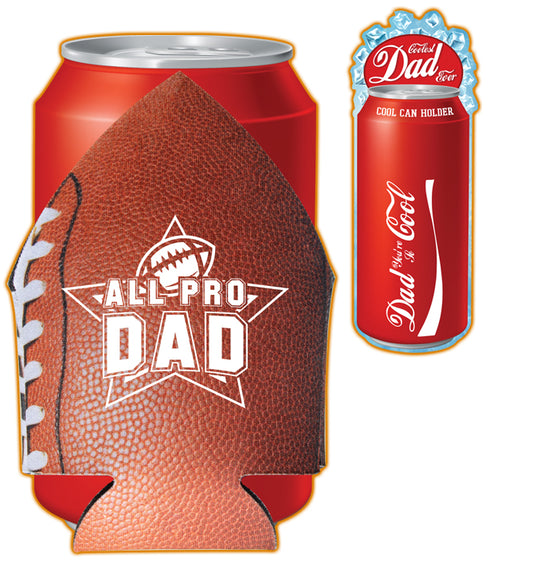 Dad Football Koozie
