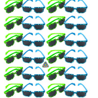 Sunglasses, 8-bit Pixel Retro Sunglasses -24 pk