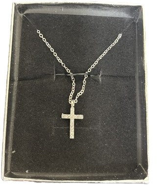 Small Cross Necklace Boxed