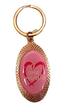 Mom Pink Spanish Keychain