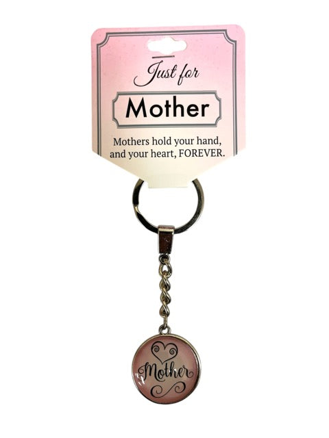 Mom Heart Glass Keychain - Shop ZoomBee - The One-Stop Holiday Shop