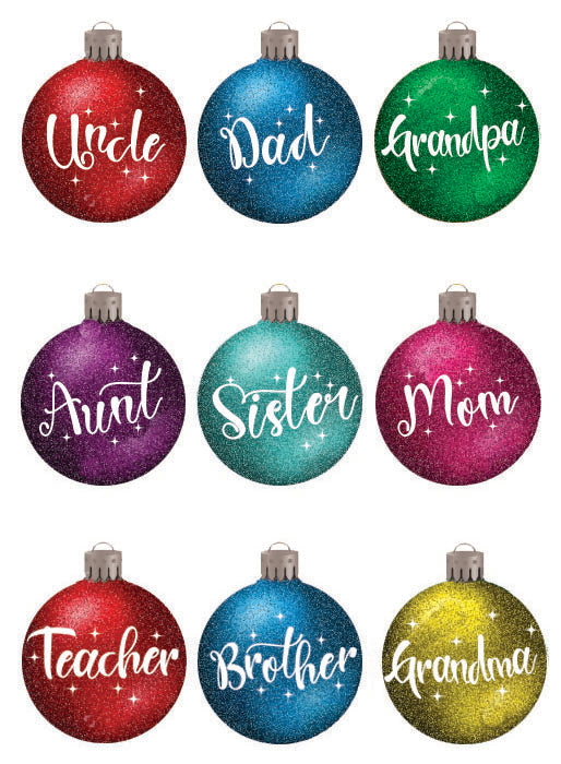 Grandma Glitter Ornament