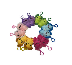 Axolotl 3.5" Plush Backpack Clips -12 Pk