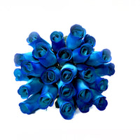 Rose Utility Bouquet,  Blue   - 24 pcs