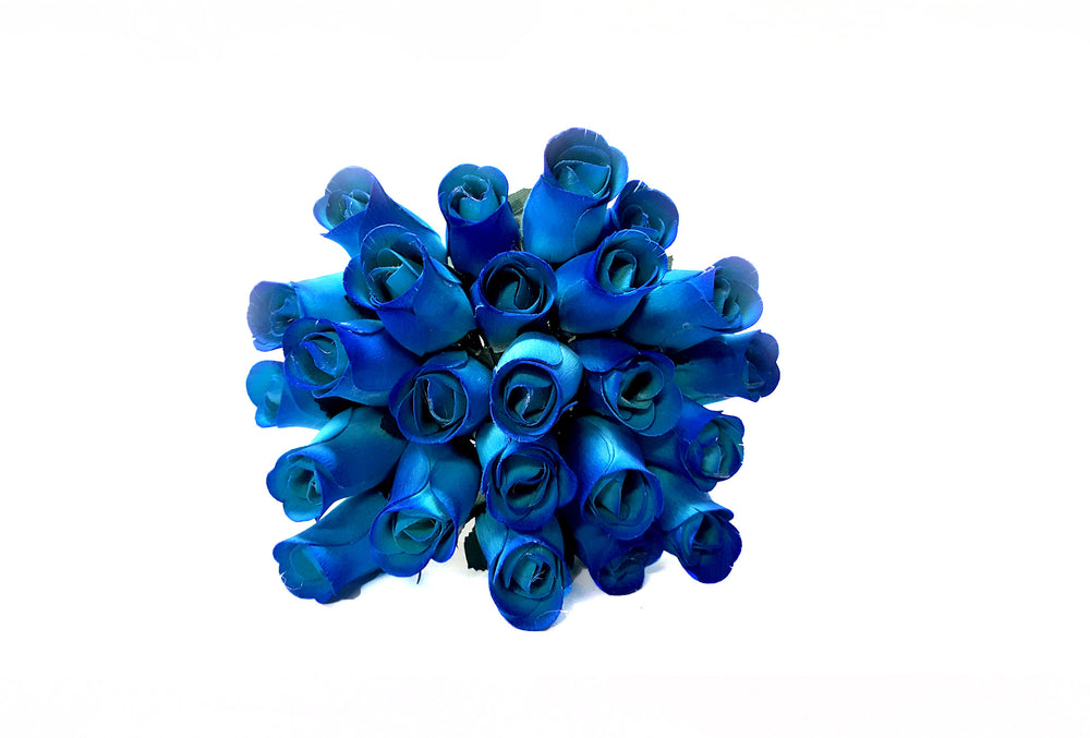 Rose Utility Bouquet,  Blue   - 24 pcs