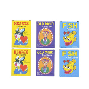 Card Games, Set of Classic Kids  -6 pk