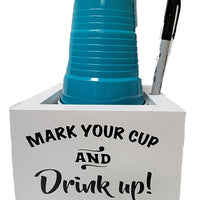 Cup Holder, Mark Your Cup and Drink Up -single item