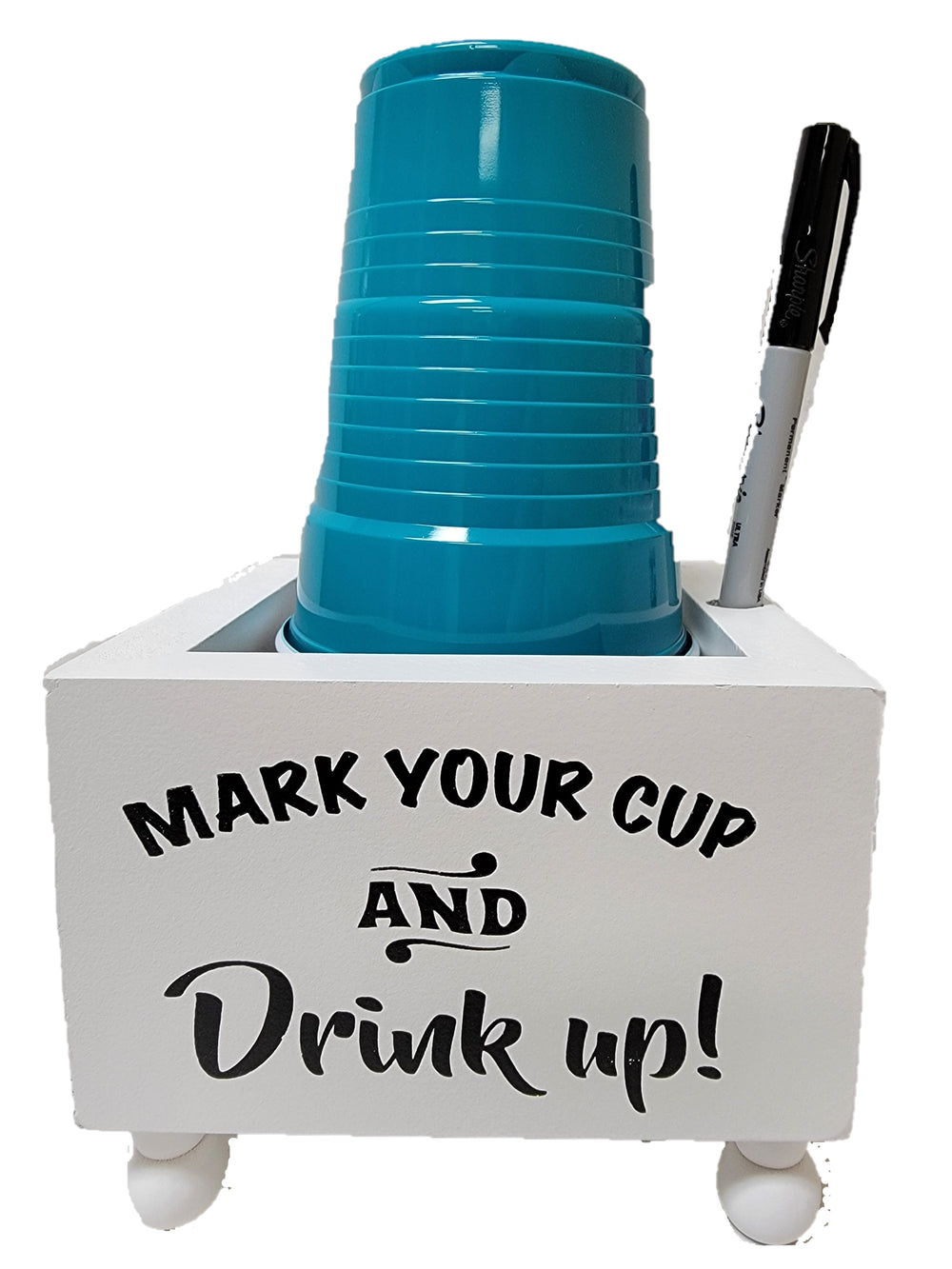 Cup Holder, Mark Your Cup and Drink Up -single item