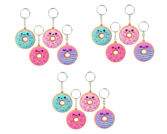 Keychain, Donut 2.25" - 12 Pk