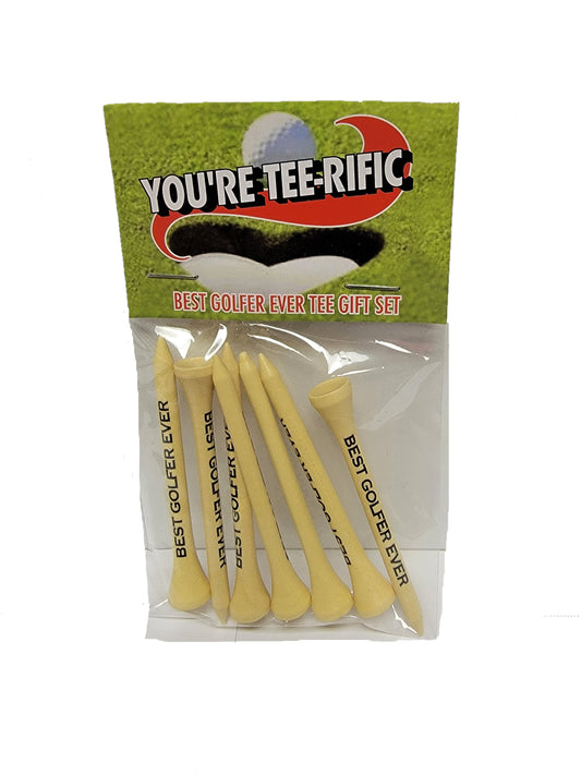 Golfer Tee Set-"Best Golfer Ever" 7PC Set