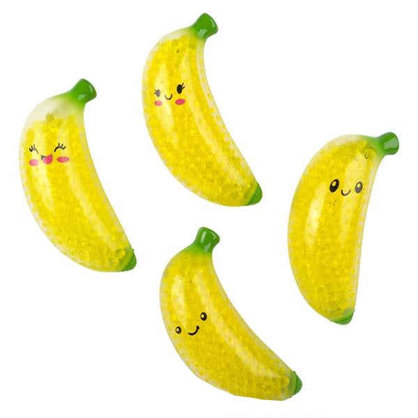 Bananas, Squishy Squeezy Bead -6 pk