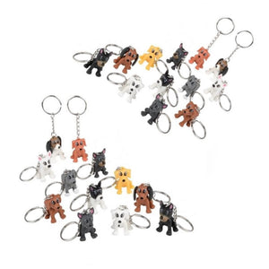 Keychain, Puppy 1.5"- 24 Pk