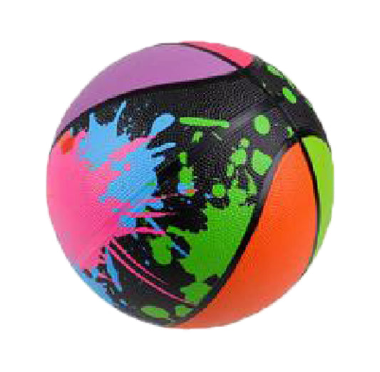 Basketball, 9.5” Splash Splatter Style -single item