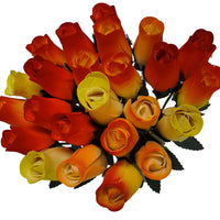 Rose Bouquet, Sunrise Delight - 24 pcs