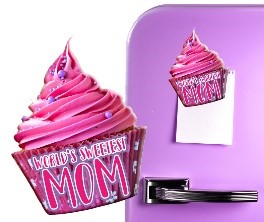 Mom Cupcake Magnet - Shop ZoomBee - The One-Stop Holiday Shop