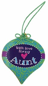 Aunt wood Ornament - Shop ZoomBee - The One-Stop Holiday Shop