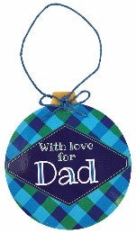 Dad Wood Ornament - Shop ZoomBee - The One-Stop Holiday Shop