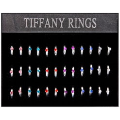 Tiffany Heart Rings (Set of 36)