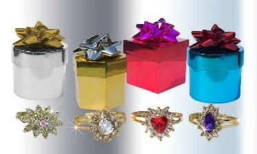 Metallic Box Ring - Shop ZoomBee - The One-Stop Holiday Shop