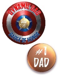 Dynamic Dad Badge - Shop ZoomBee - The One-Stop Holiday Shop