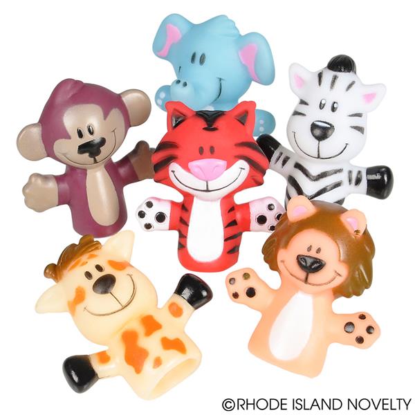 Finger Puppets, Zoo Animals - 12 Pk