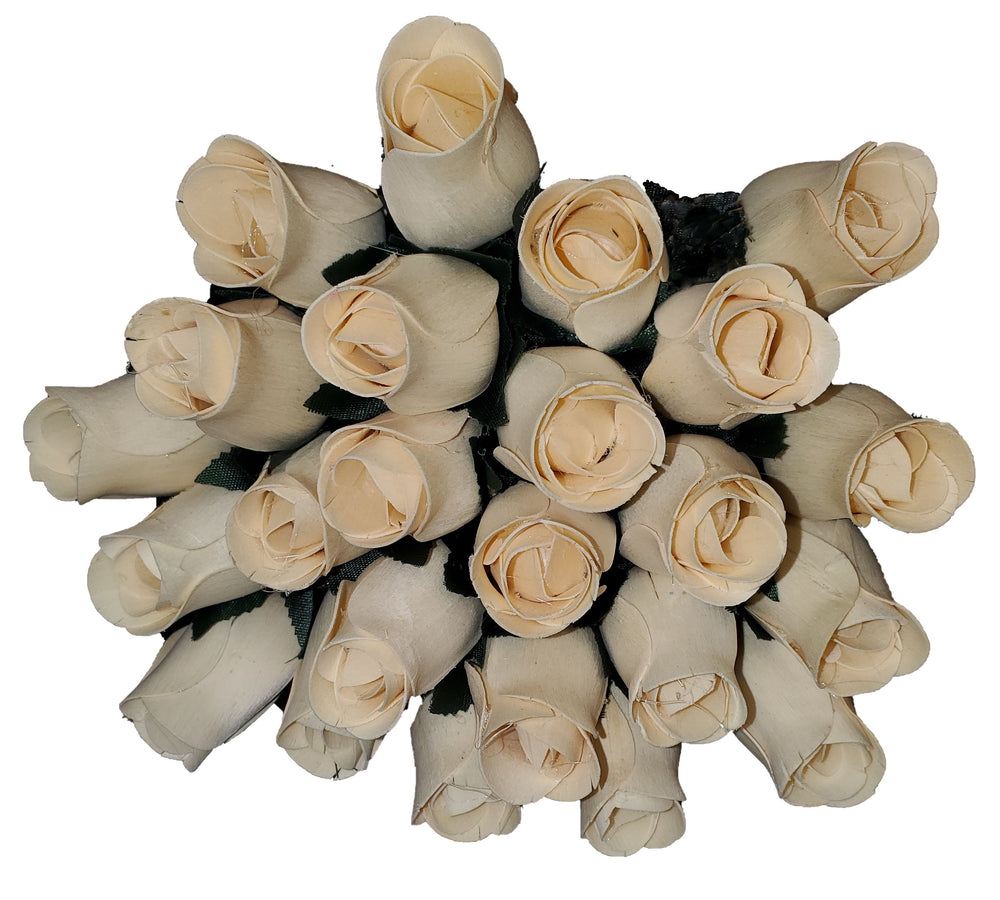 Rose Utility Bouquet,  Ivory / White #27 - 24 pcs