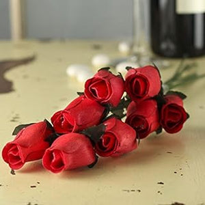 Roses, Red Wooden Crafting 8 Pcs